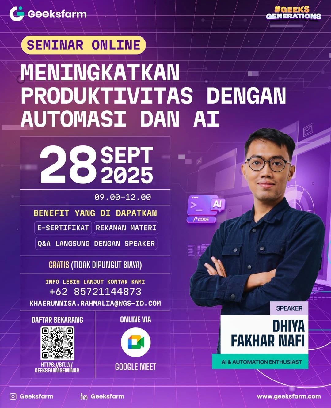 Geeksfarm Online Seminar