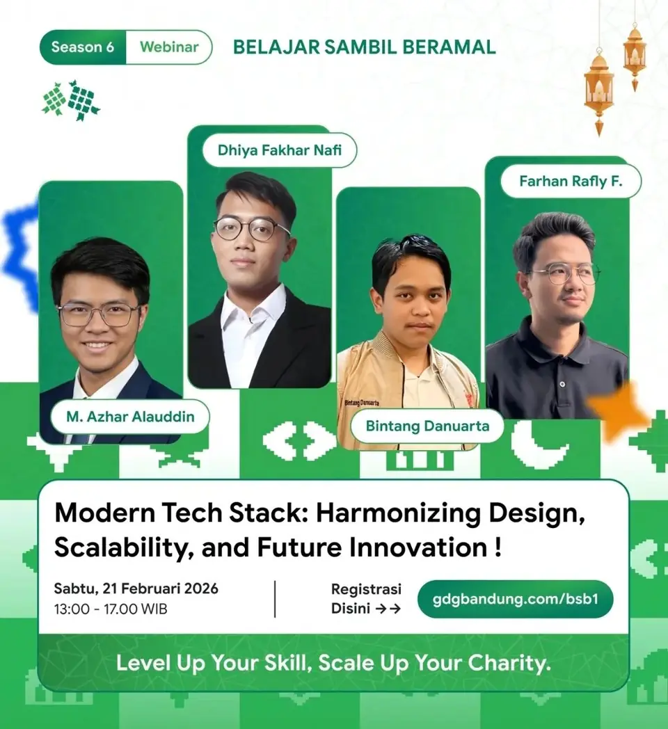 Poster panel Belajar Sambil Beramal