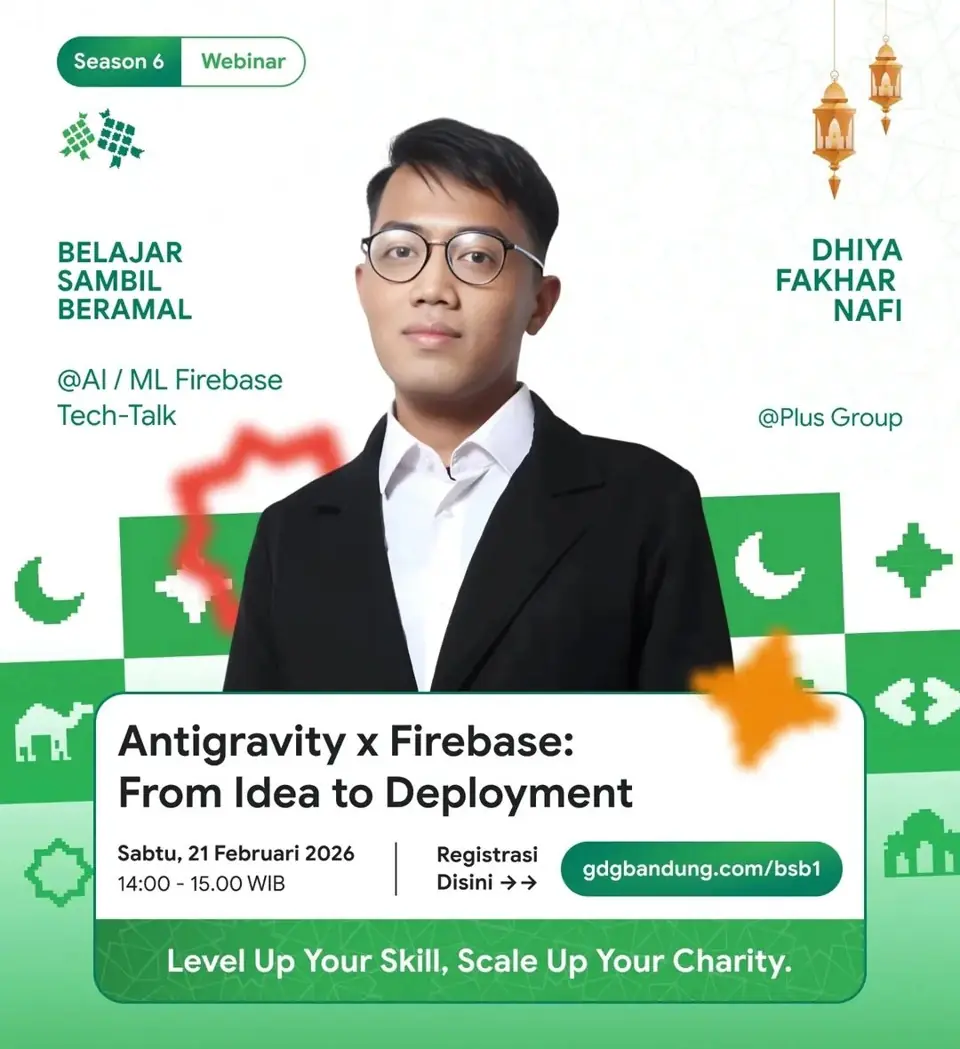 Poster pembicara Belajar Sambil Beramal