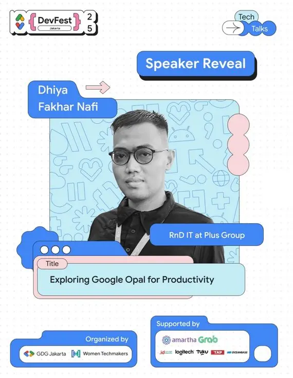 Poster speaker reveal DevFest